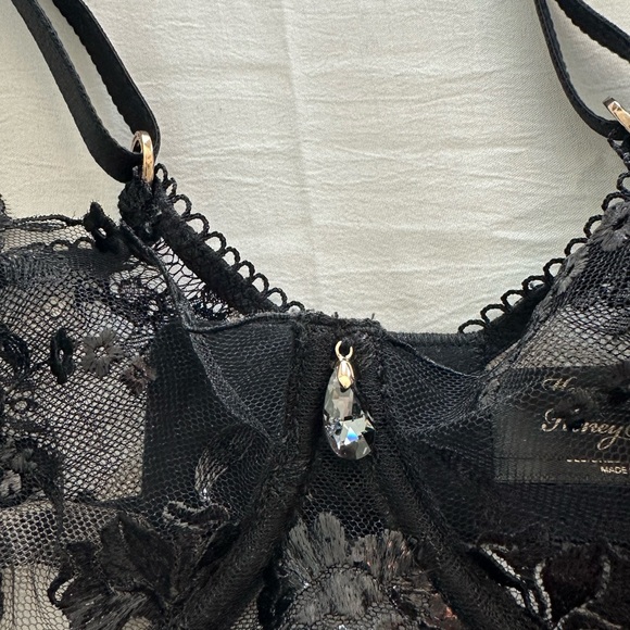 Honey Birdette Whitney Black 4 pc Set NWT - Picture 11 of 11